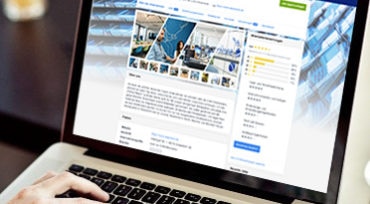StepStone Company Hub am Laptop
